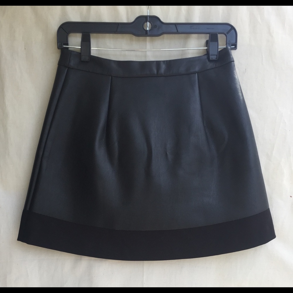 L.A.M.B. Faux Leather Wrap Around Skirt Size 2